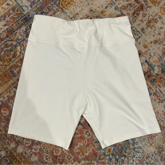 DONATED✖️ 
White biker shorts - Picture 1 of 4